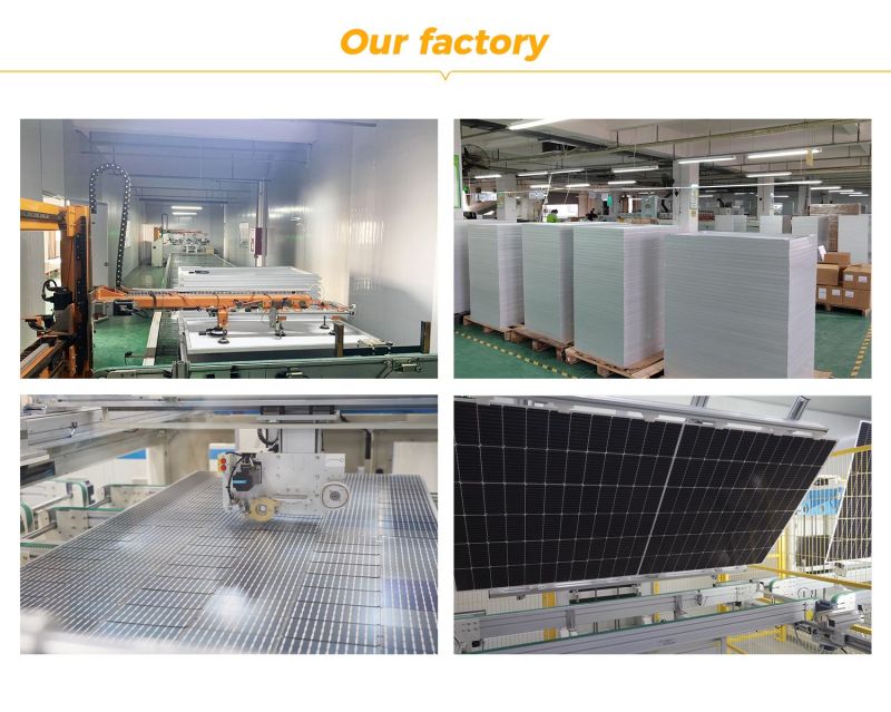 550W bifacial double glass solar panel