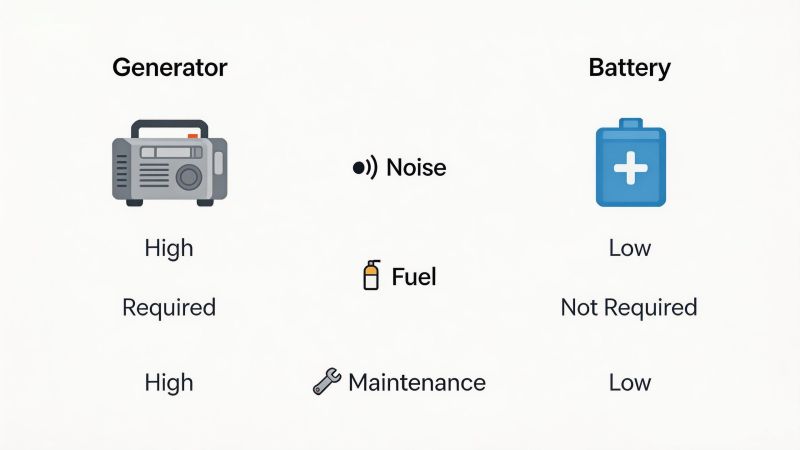 Lithium Batteries vs Generators