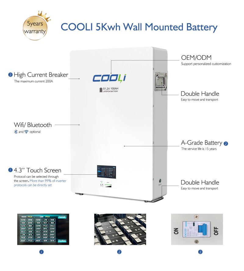 5Kwh Wall Mounted Battery